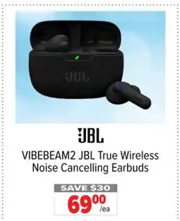 2001 Audio Video VIBEBEAM2 JBL True Wireless Noise Cancelling Earbuds offer