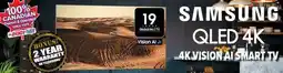 2001 Audio Video QN55Q7F SAMSUNG 55 QLED 4K VISION AI SMART TV offer