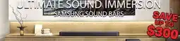 2001 Audio Video HWQ600F ULTIMATE SOUND IMMERSION SAMSUNG SOUND BARS offer