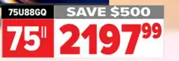 2001 Audio Video 75U88GQ Hisense QLED Mini-LED Pro offer