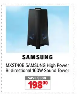 2001 Audio Video MXST40B SAMSUNG High Power Bi-directional 160W Sound Tower offer