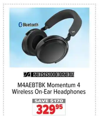 2001 Audio Video M4AEBTBK Momentum 4 Wireless On-Ear Headphones offer