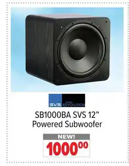 2001 Audio Video SB1000BA 12 Powered Subwoofer offer