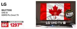 2001 Audio Video 86UT7590 LG 86 UHD AI HDR10 Pro Smart TV offer