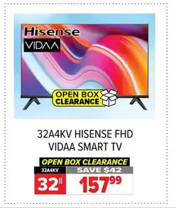 2001 Audio Video 32A4KV HISENSE FHD VIDAA SMART TV offer