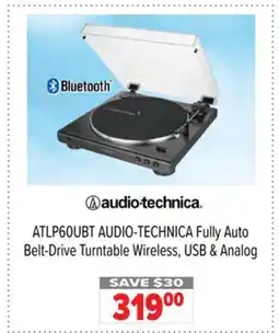 2001 Audio Video ATLP60UBT AUDIO-TECHNICA Fully Auto Belt-Drive Turntable offer