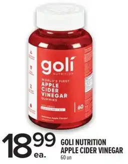 Metro Goli nutrition apple cider vinegar offer