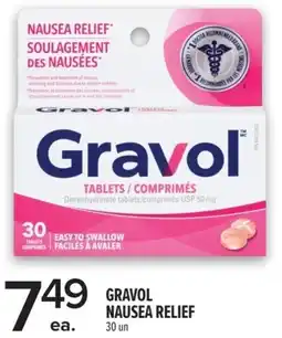 Metro Gravol nausea relief offer