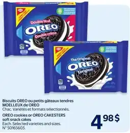 Walmart Oreo cookies or oreo cakesters soft snack cakes offer