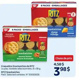 Walmart Ritz snackwiches offer