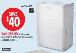 Canadian Tire NOMA iQ 35-pint dehumidifier offer