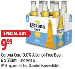 Canadian Tire Corona Cero 0.0% Alcohol-Free Beer offer