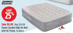 Canadian Tire Coleman Queen Double-High Air Bed with AC Pump offer