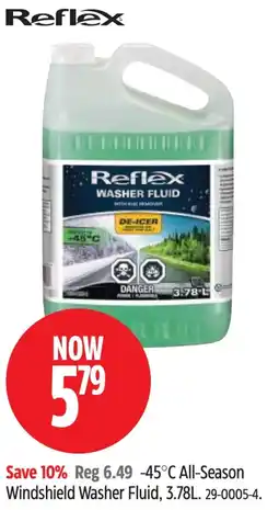 Canadian Tire Reflex Wind Shield Washer Fluid offer