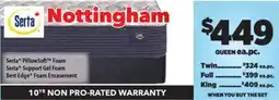 Surplus Furniture Nottingham Prime Tight Top Firm Queen Set W/ 2 Split Boxes offer