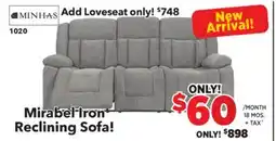 Surplus Furniture MINHAS Maribel Iron Motion Sofa offer