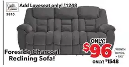 Surplus Furniture Foreside Charcoal Motion Sofa offer