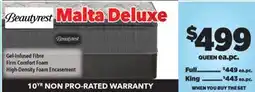 Surplus Furniture Malta Deluxe Firm Tight Top Queen Mattress Set offer