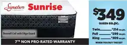 Surplus Furniture Sunrise Queen Mattress Set offer