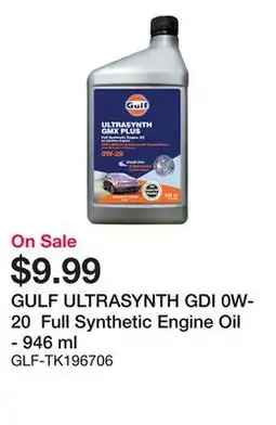 Bumper to Bumper ULTRASYNTH GDI 0W-20 Full Synthetic Engine Oil - 946 ml offer