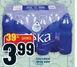 Marché Adonis Eska natural spring water offer