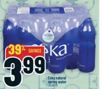 Marché Adonis Eska natural spring water offer