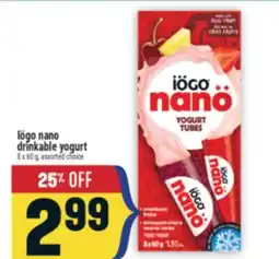 Marché Adonis Iögo nano drinkable yogurt offer