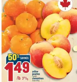 Marché Adonis Yellow peaches offer