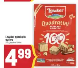 Marché Adonis Loacker quadratini wafers offer