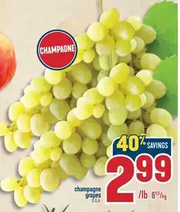 Marché Adonis Champagne grapes offer