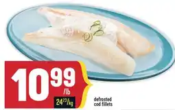 Marché Adonis Defrosted cod fillets offer