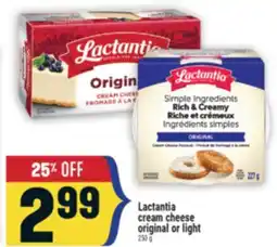 Marché Adonis Lactantia cream cheese original or light offer