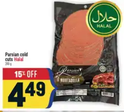 Marché Adonis Parsian cold cuts Halal offer