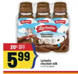 Marché Adonis Lactantia chocolate milk offer