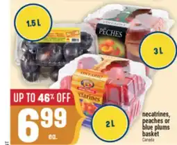 Marché Adonis Necatrines, peaches or blue plums basket offer