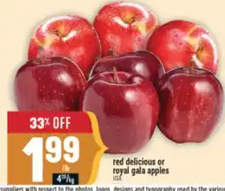 Marché Adonis Red delicious or royal gala apples offer