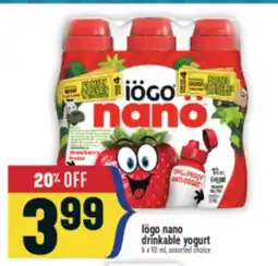 Marché Adonis Iögo nano drinkable yogurt offer