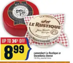 Marché Adonis Camembert Le Rustique or Snowdonia cheese offer