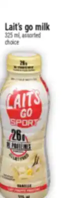 Marché Adonis Lait's go milk offer