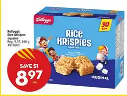Giant Tiger Kellogg's Rice Krispies squares offer