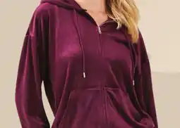Giant Tiger velour zip hoodie offer