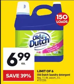 Giant Tiger Old Dutch laundry detergent offer