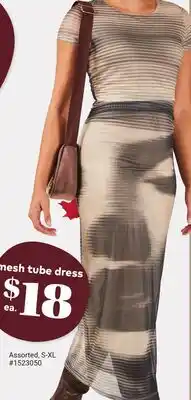Giant Tiger mesh tube dress offer