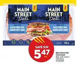 Giant Tiger Main Street Deli sliced meat offer
