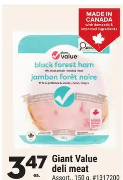 Giant Tiger Giant Value Deli Meat offer