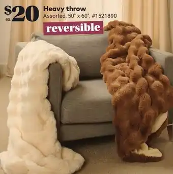 Giant Tiger Heavy throw offer