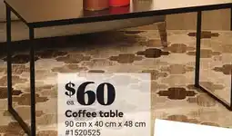 Giant Tiger Coffee table offer