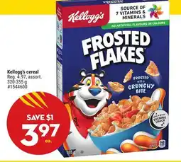 Giant Tiger Kellogg's cereal offer
