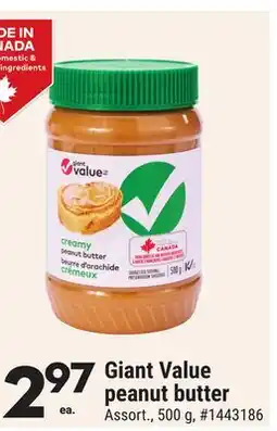 Giant Tiger Giant Value peanut butter offer
