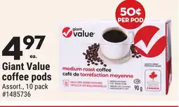 Giant Tiger Giant Value coffee pods offer